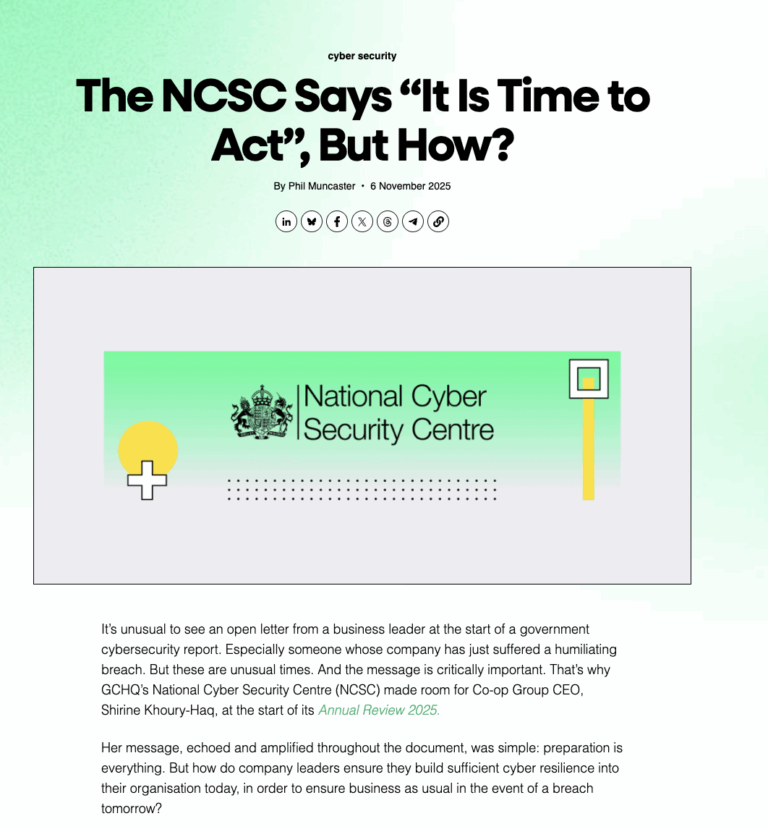 The NCSC Says “It Is Time to Act”, But How?