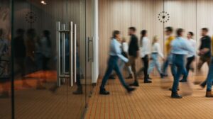 How many people move through your building in a single day