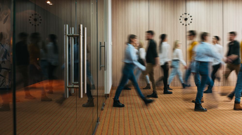 How many people move through your building in a single day