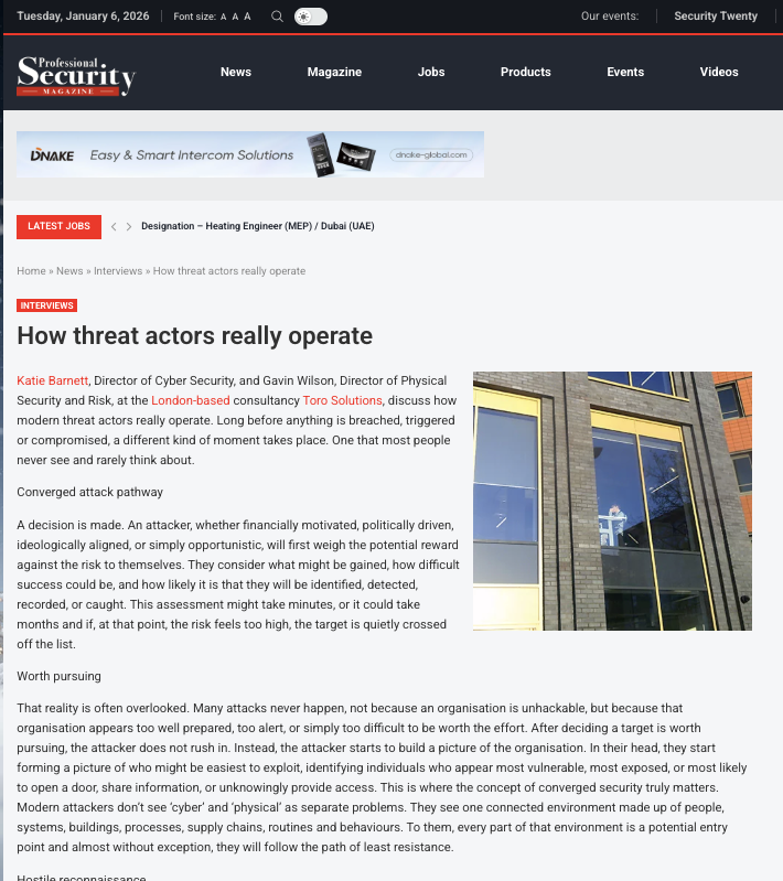 Interviews How threat actors really operate