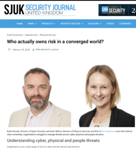 In this article, Katie Barnett, Director of Cyber Security, and Gavin Wilson, Director of Physical Security and Risk at Toro Solutions, warn that many organisations talk about convergence but stop short of true accountability. While cyber, physical and people risks are increasingly connected, ownership of those risks often remains fragmented. Different teams manage different parts of the picture, with no single leader responsible for how those threats combine. The result is blurred accountability, slow decision-making and gaps that only become visible during an incident. Barnett and Wilson argue that collaboration alone is not enough. Without clear authority, board-level visibility and a culture that supports joined-up thinking, risk continues to sit between functions rather than being actively managed. Convergence, they conclude, only works when someone is clearly accountable for the whole picture.